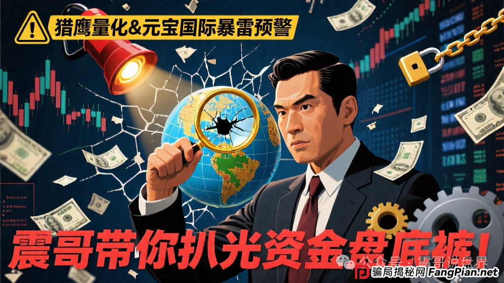 【猎鹰量化&元宝国际暴雷预警】震哥带你扒光资金盘底裤！