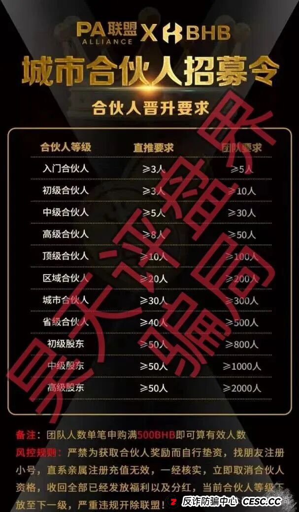 PA联盟（BHB交易所）资金盘骗局，泛亚联盟的平移重启盘，正在疯狂收割，即将崩盘跑路！