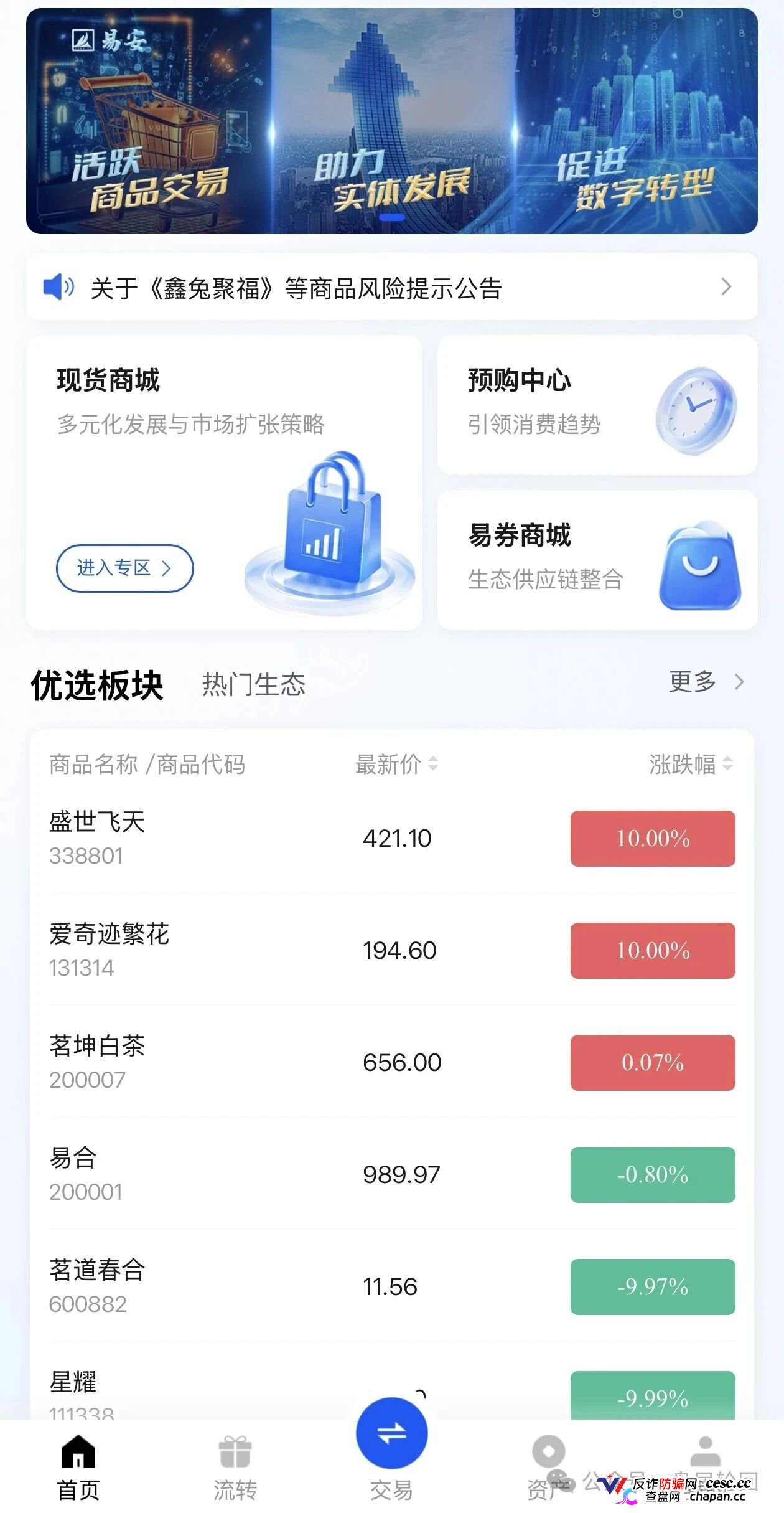 重磅预警｜易安EAEX茶交所：挂贵州资质、湖南注册、杭州操盘——后台控涨跌，无数散户正被收割
