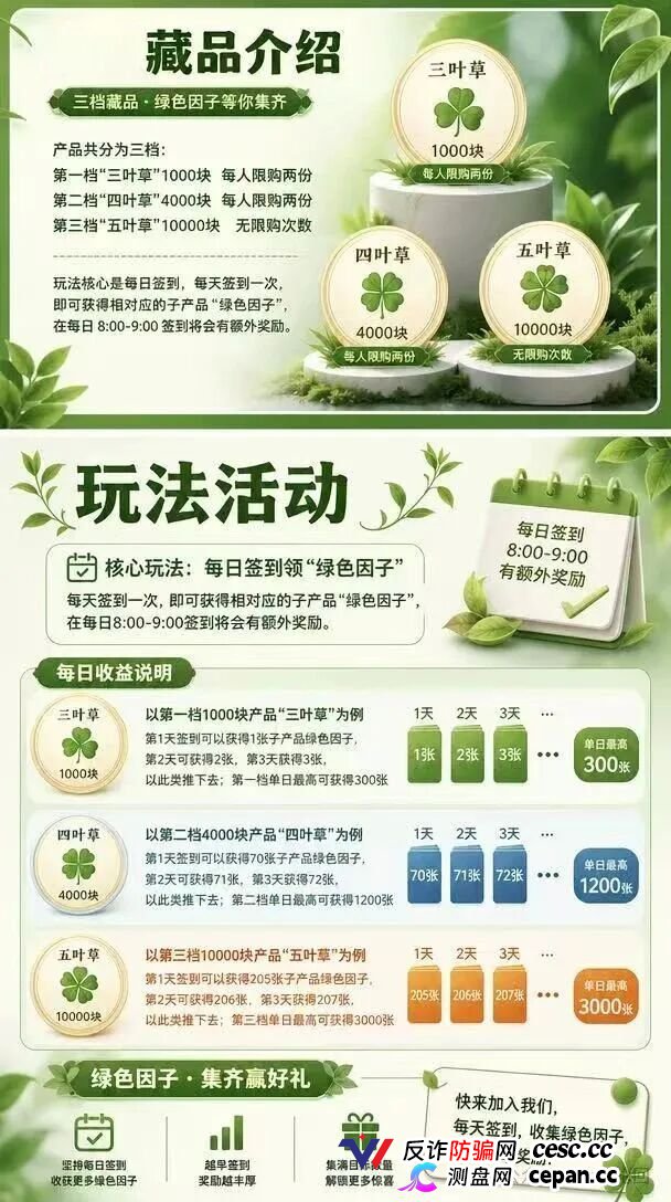 查无此“藏品”——绿色空间的四级团队+合成玩法+赎回陷阱,一套完整的传销收割流程(4) 查无此“藏品”——绿色空间的四级团队+合成玩法+赎回陷阱,一套完整的传销收割流程(4)