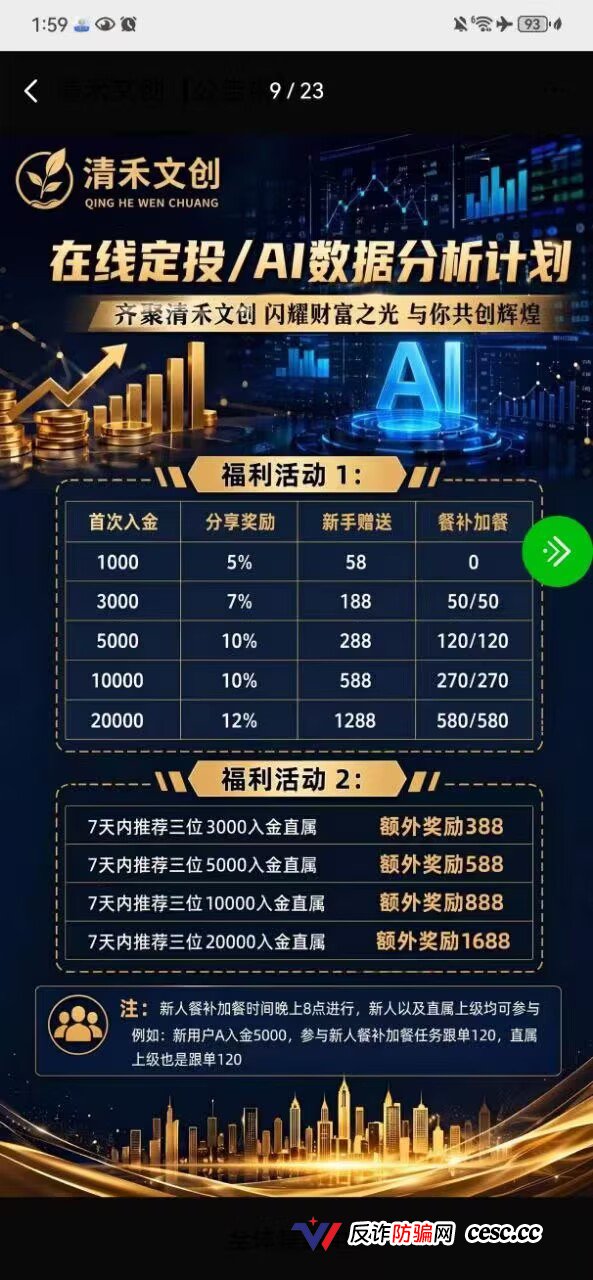 清禾文创:该项目的收益真相:钱从哪来,去往何处,崩盘风险极高,立即撤出