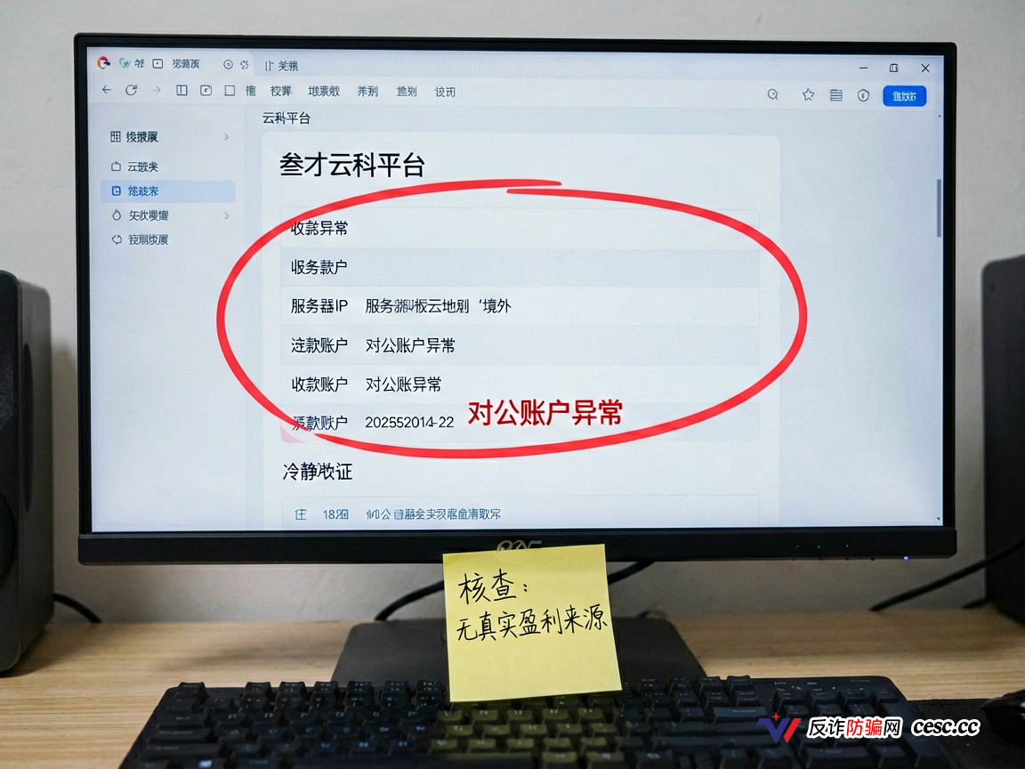 叁才云科高危期已到，提现通道正在关闭，重点监控，本金清零(1)