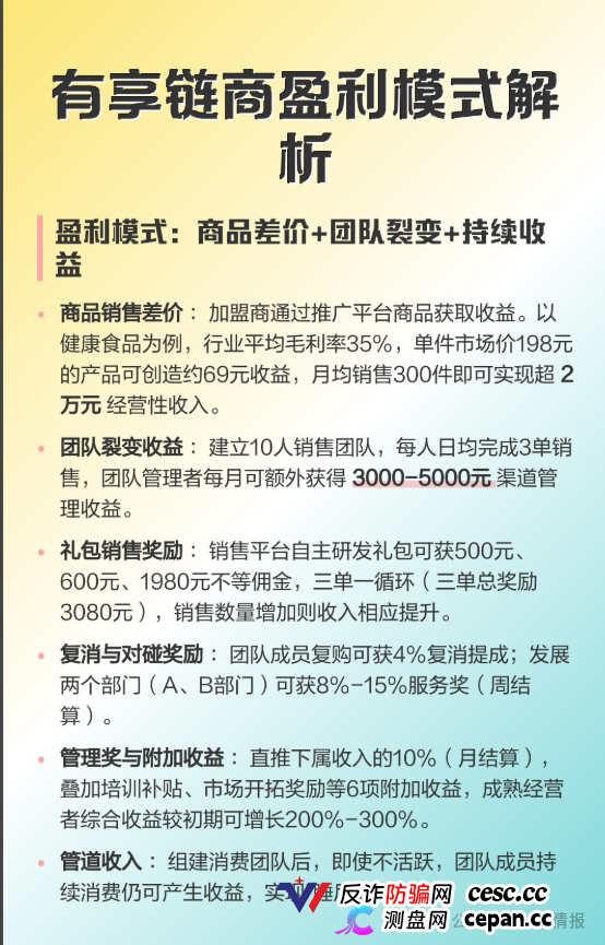 有享链商交1980元拉人头，挂靠三生集团实为私盘，多层级传销击鼓传花，高度预警(4)